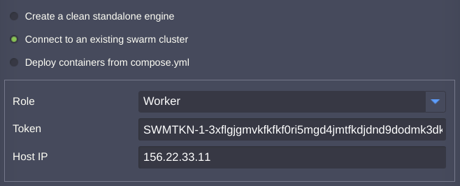 Connect to The Existing Swarm Cluster