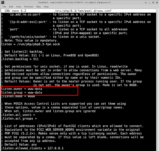 Search and verify www-data variables Search and verify www-data variables