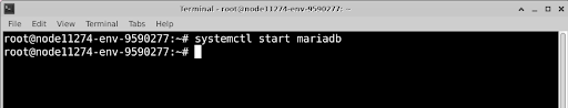 Start MariaDB Start MariaDB