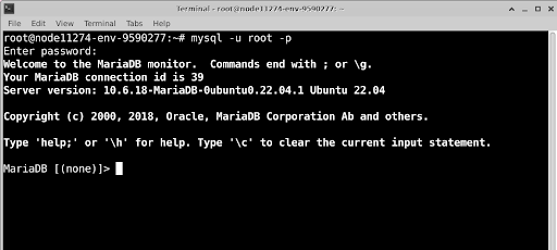 Log in to MySQL Log in to MySQL