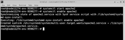 Enable Apache Enable Apache
