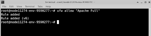 Allow Apache connections Allow Apache connections