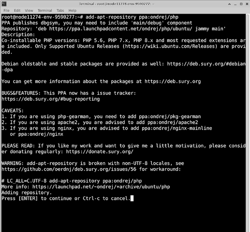 Add repository and install multiple PHP version Add repository and install multiple PHP version