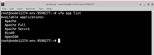 List available ufw application profiles List available ufw application profiles