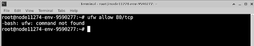 Enable the ufw firewall Enable the ufw firewall