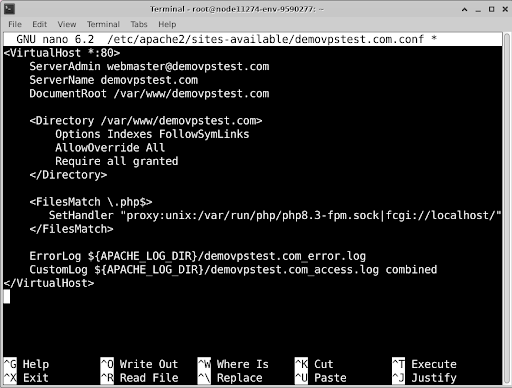 Replace demovpstest.com with your domain Replace demovpstest.com with your domain