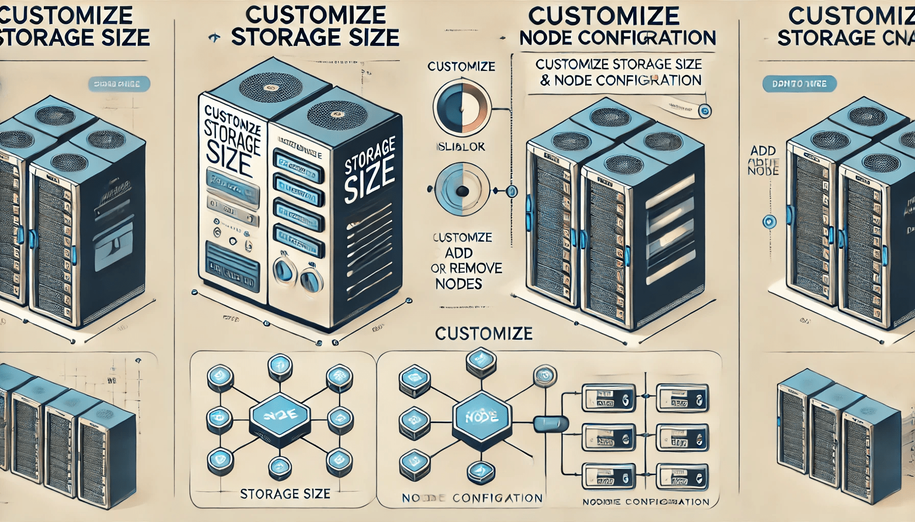 Customize Storage size and node