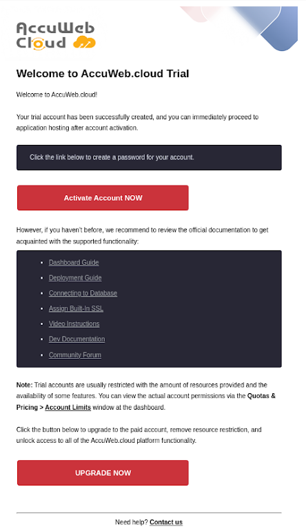 How to Sign up For Free Trial? - AccuWeb Cloud
