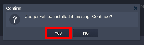 Confirm Jaeger Confirm Jaeger