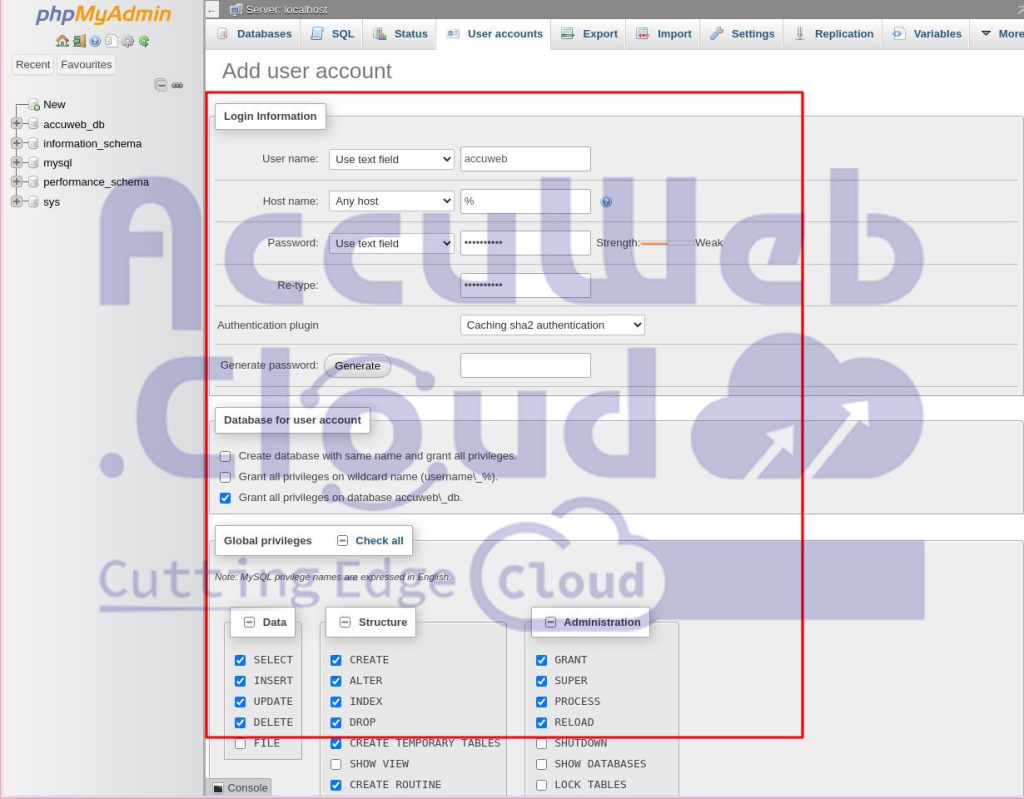 JNDI Database Connection | AccuWeb.Cloud Guide