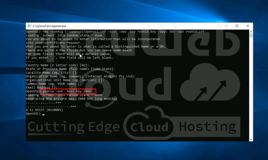 Self-signed Custom SSL Certificate | AccuWeb.Cloud Guide