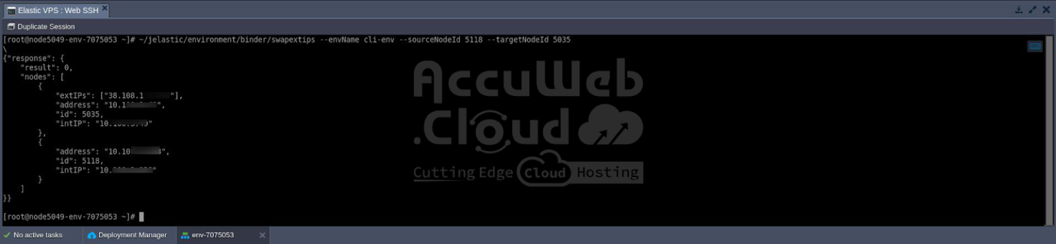 Public IPs swapping using CLI | AccuWeb.Cloud Guide