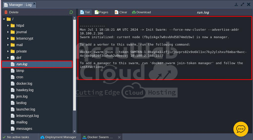 run.log file run.log file