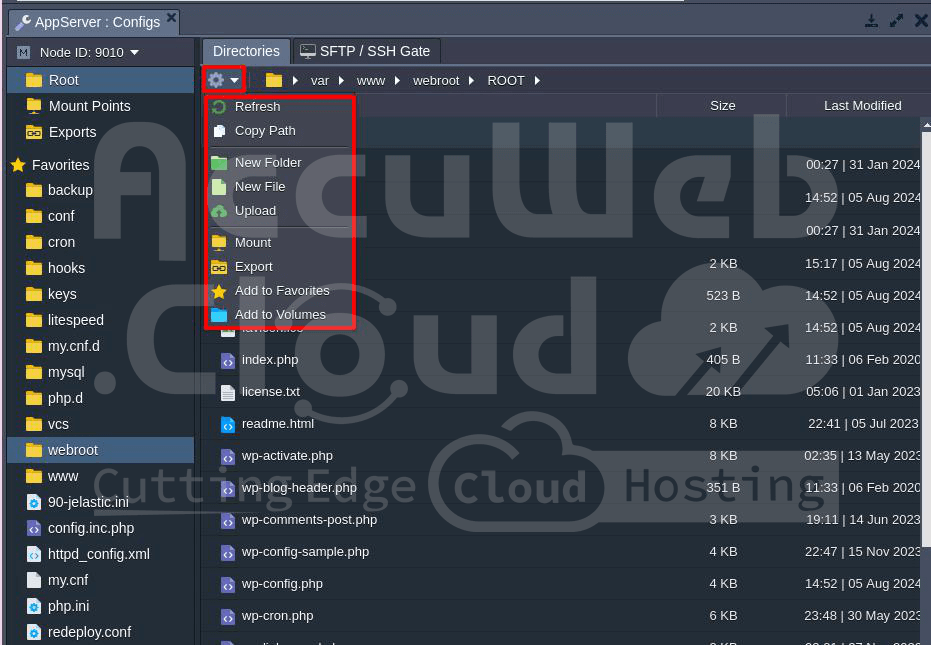 Config Settings Config Settings