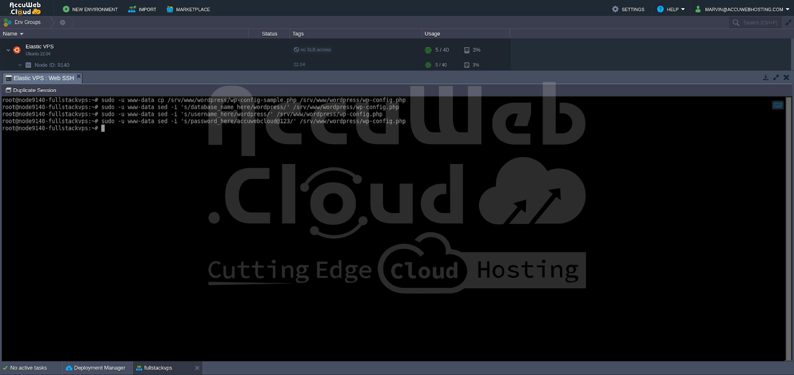 Configure WordPress to connect to Database Configure WordPress to connect to Database
