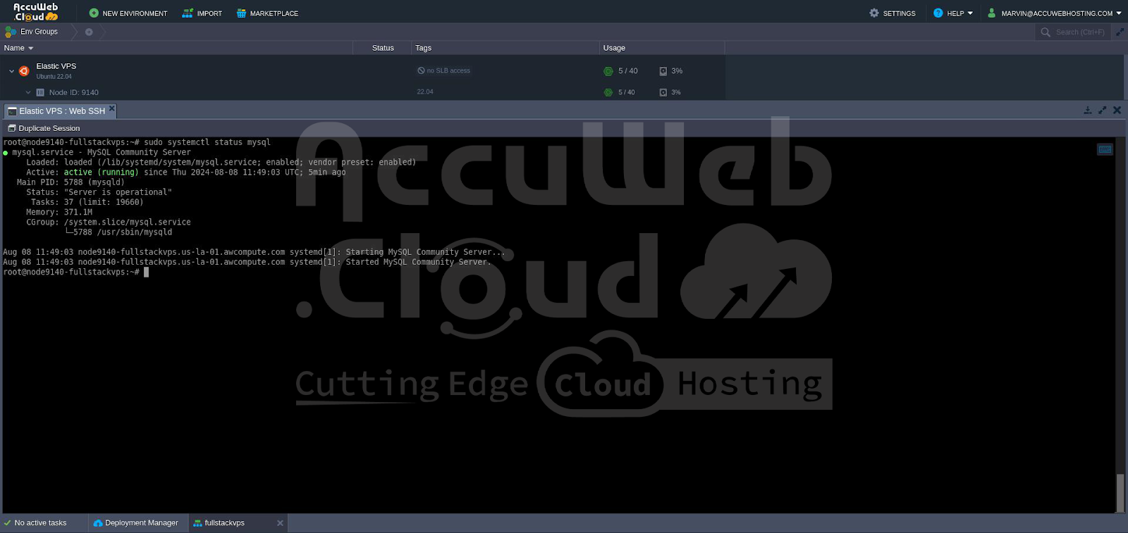 Start MySQL Service Start MySQL Service