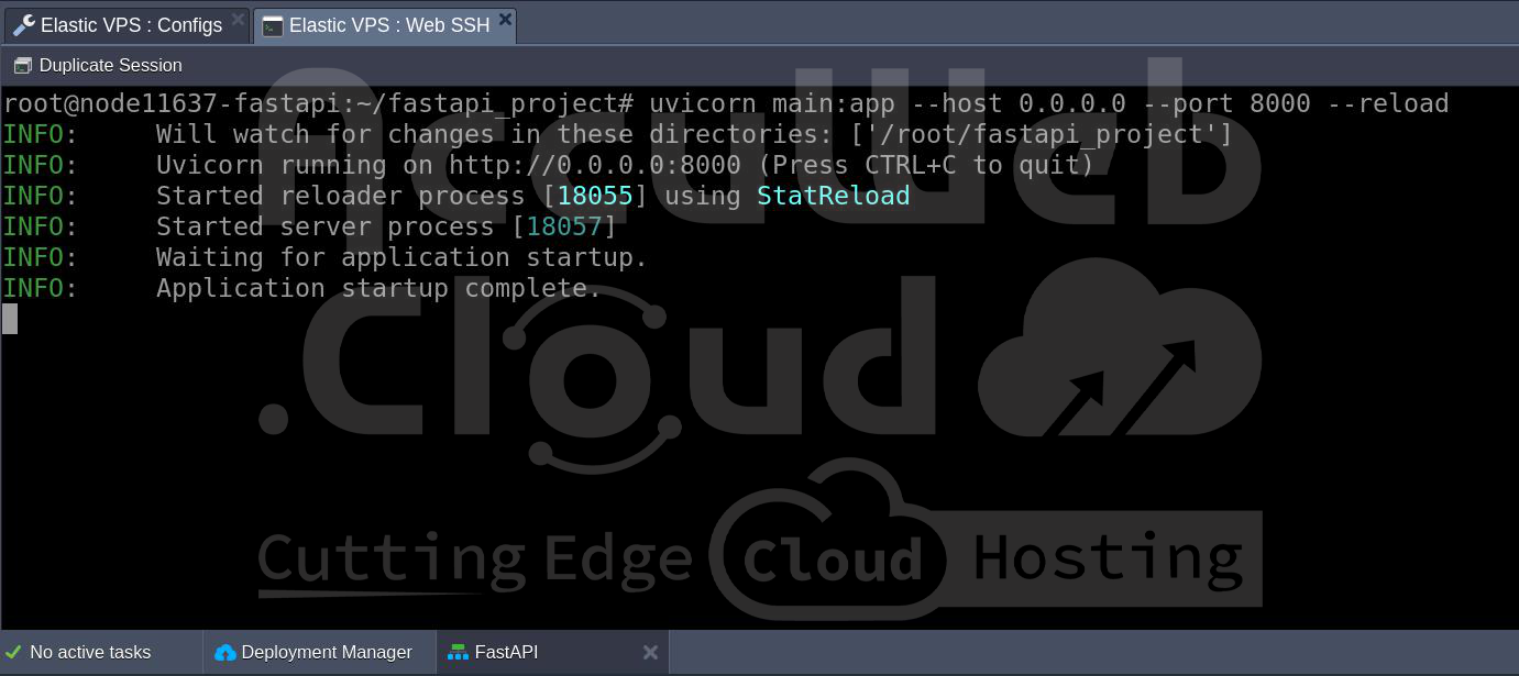 Running the FastAPI application Running the FastAPI application