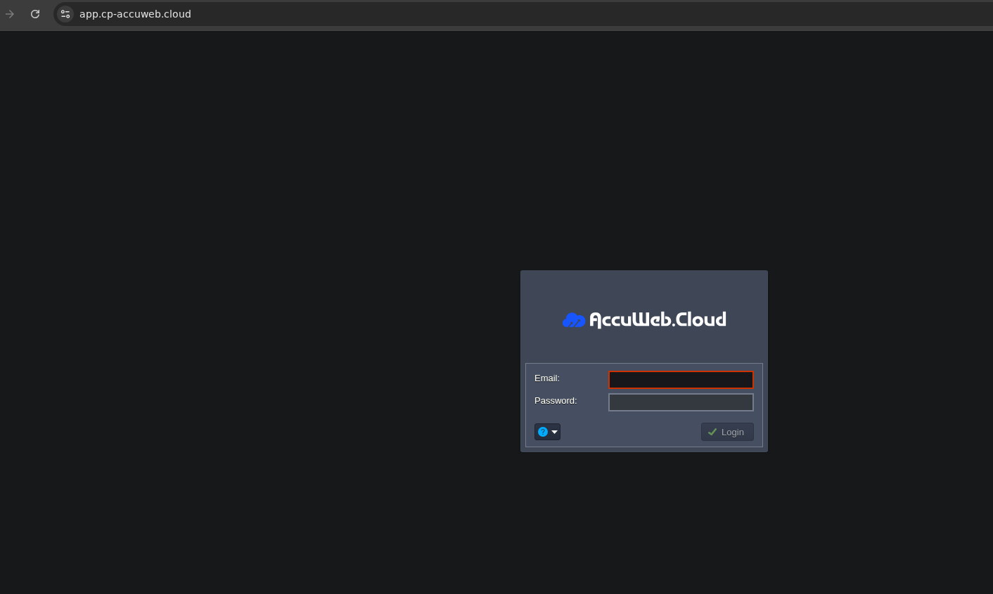 Log in to AccuWeb.Cloud Log in to AccuWeb.Cloud