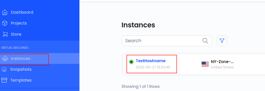 Select Instance Select Instance