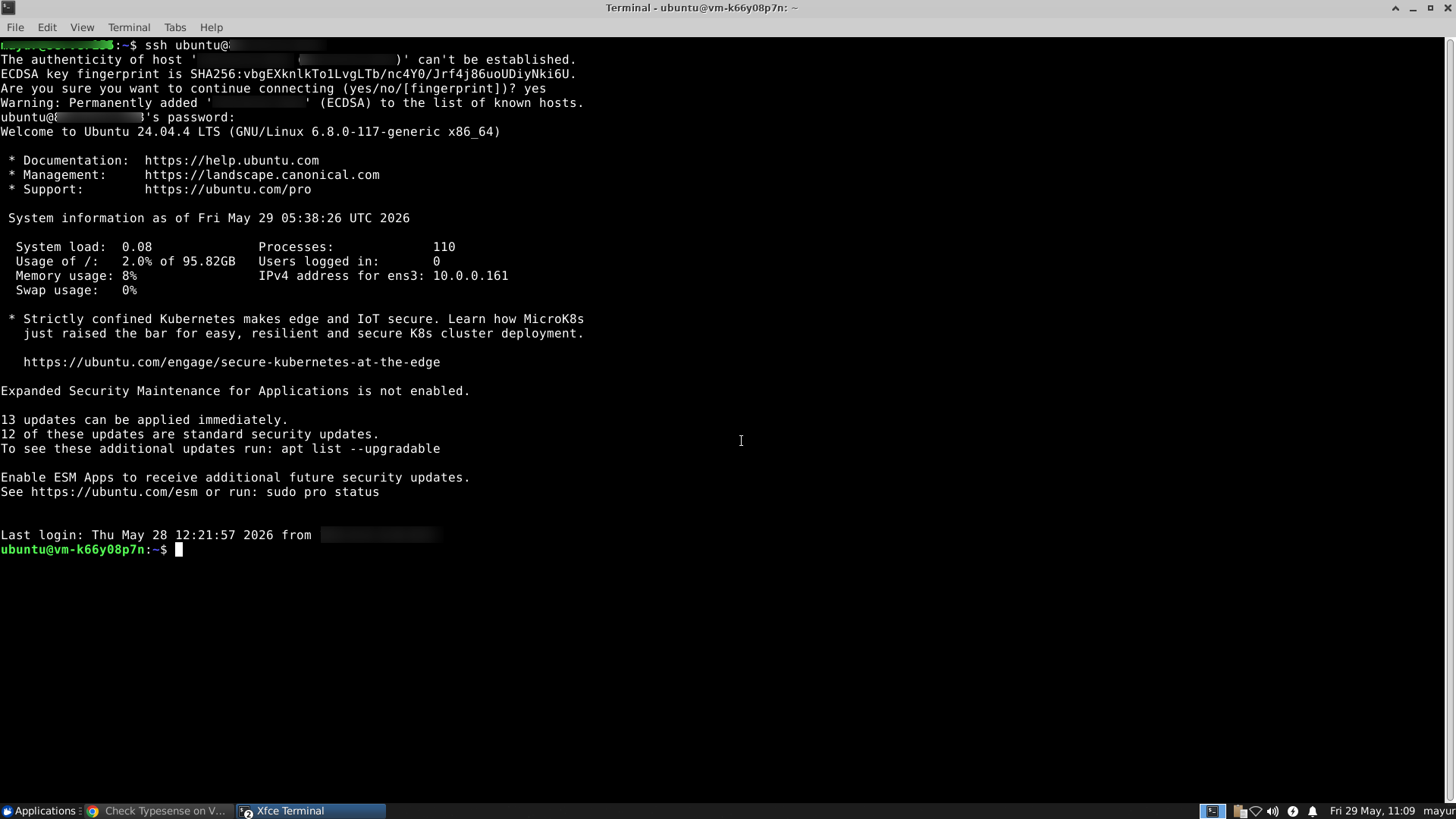 SSH command