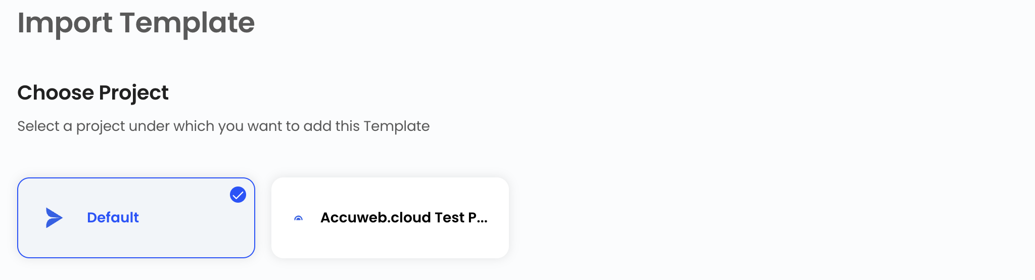 Assign to a Project