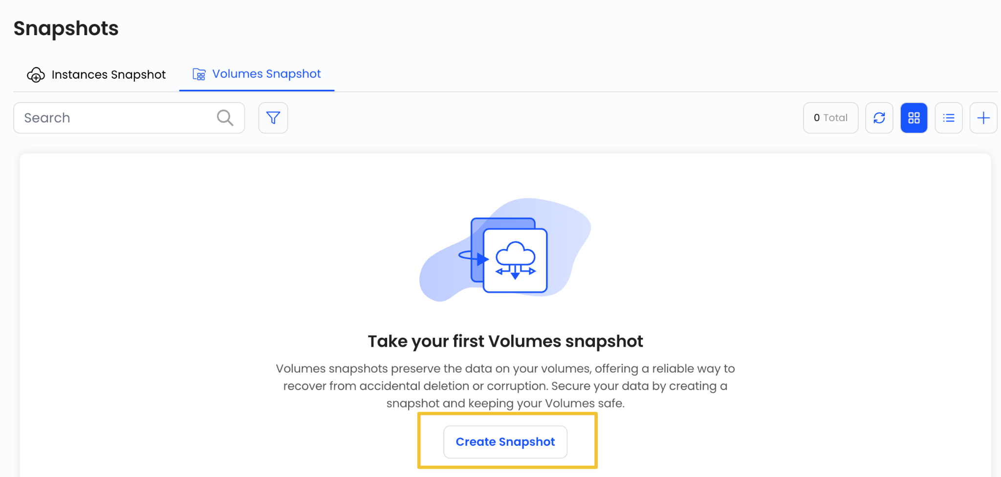Create Snapshot